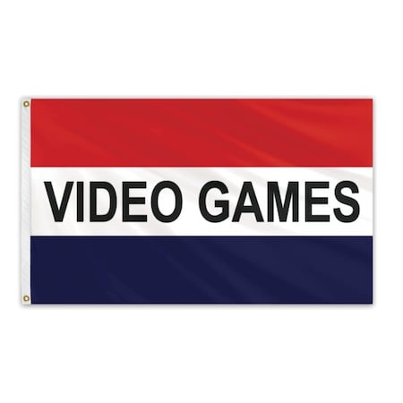 Global Flags Unlimited Video Games Message Flag 3'x5' Standard Flag 204672